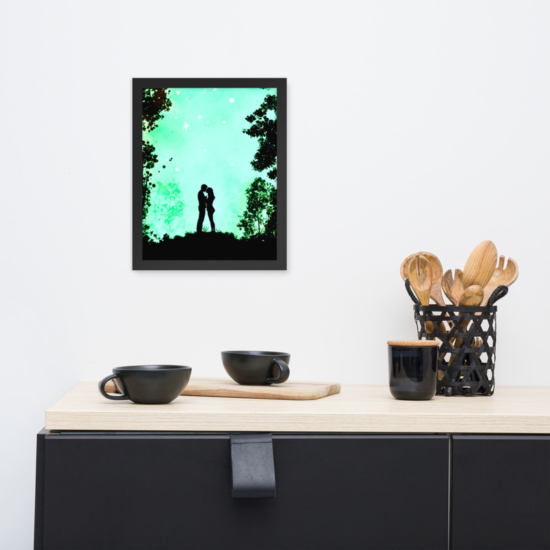 Contrast Love Premium Luster Photo Paper Framed Poster 