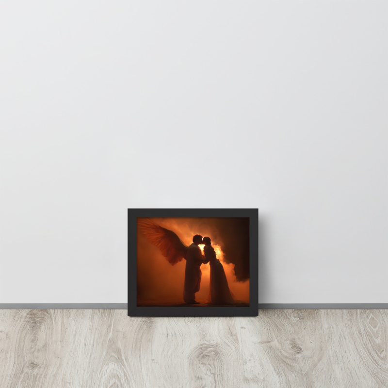 Heavenly Premium Luster Photo Paper Framed Poster 