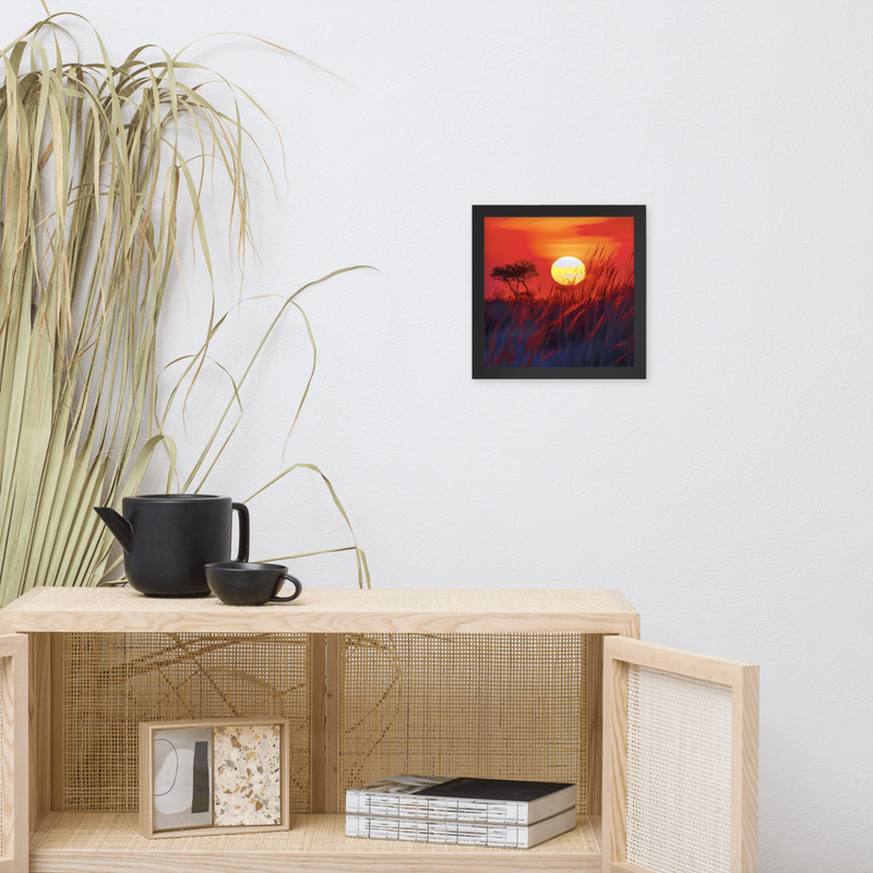 Starry Waste Premium Luster Photo Paper Framed Poster 