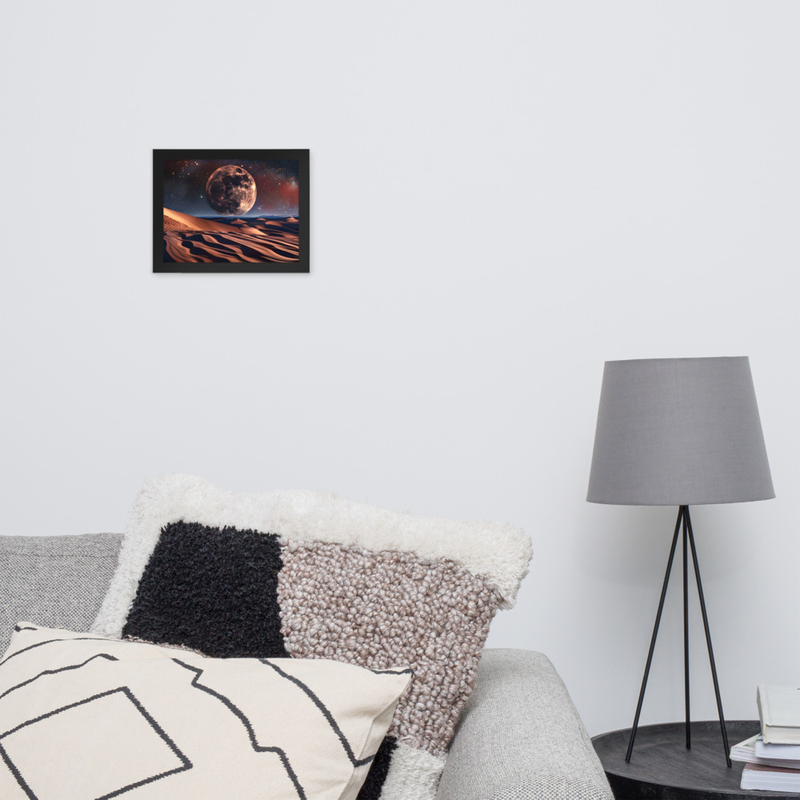 Cracked Earth Premium Luster Photo Paper Framed Poster 