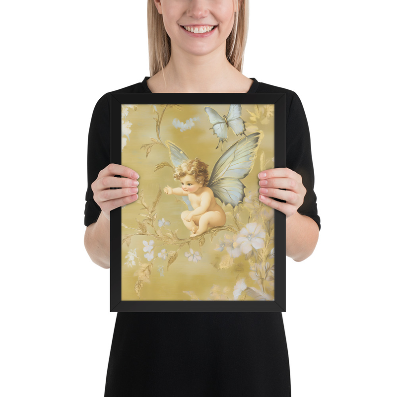 Celestial Jophiel Premium Luster Photo Paper Framed Poster 