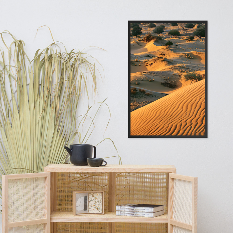 Sand Mirage Premium Luster Photo Paper Framed Poster