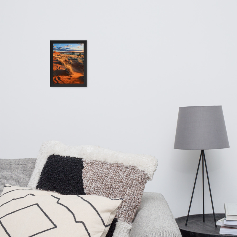 Dust Vortex Premium Luster Photo Paper Framed Poster 