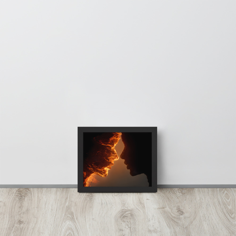 Firely Premium Luster Photo Paper Framed Poster 