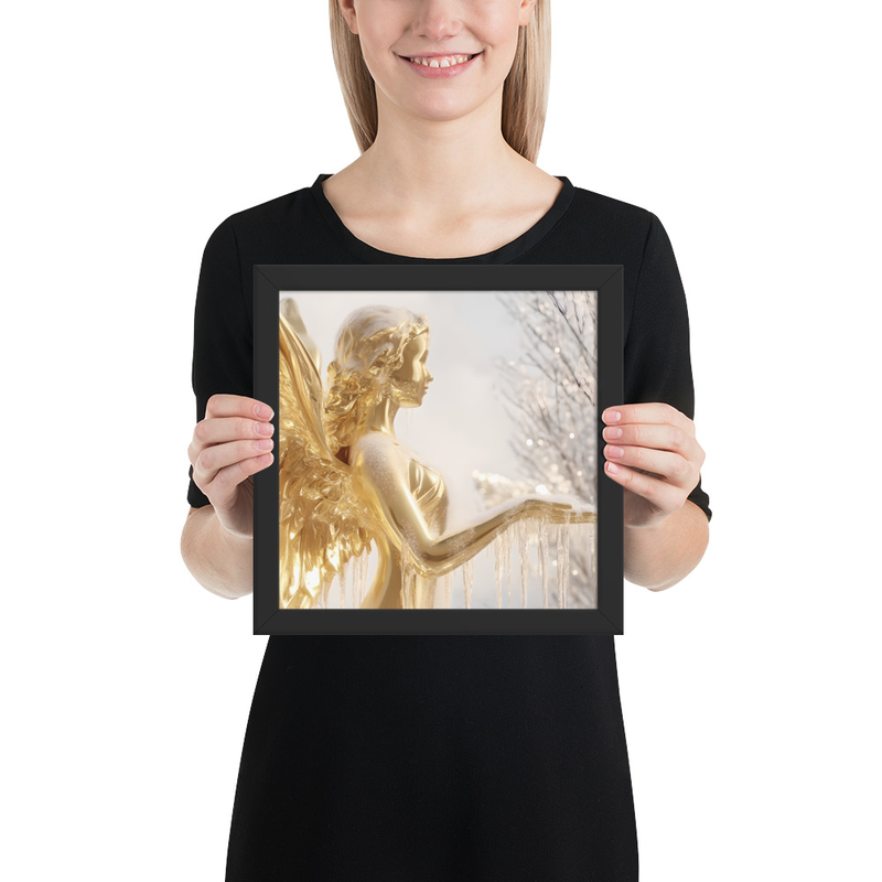 Celestial Jophiel Premium Luster Photo Paper Framed Poster 