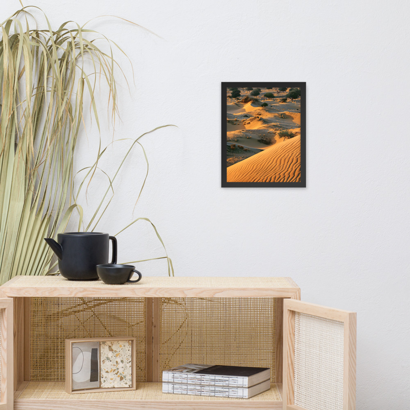 Sand Mirage Premium Luster Photo Paper Framed Poster 