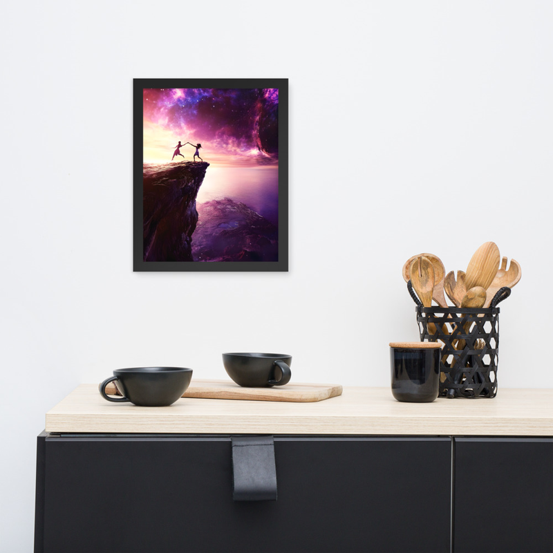 Friendship Premium Luster Photo Paper Framed Poster 