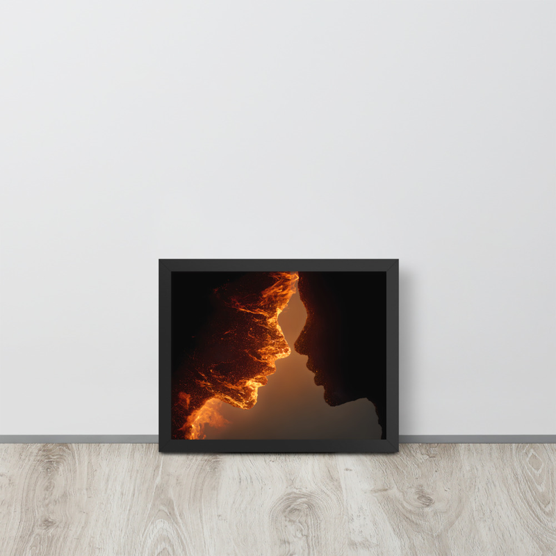 Firely Premium Luster Photo Paper Framed Poster 