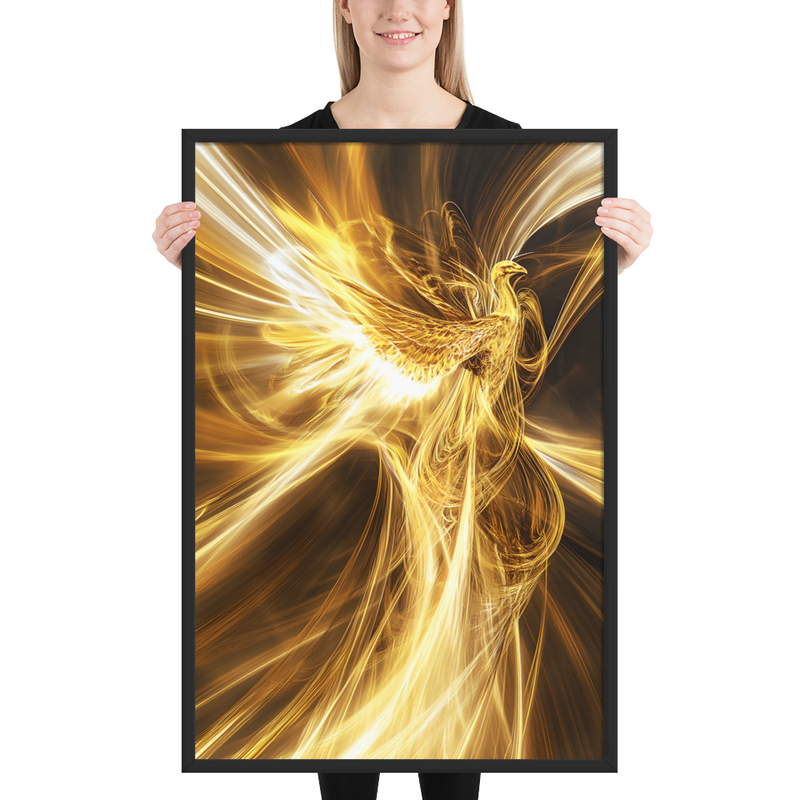 Ophanim Shine Premium Luster Photo Paper Framed Poster