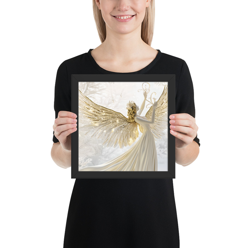Golden Angel Wall Art Print