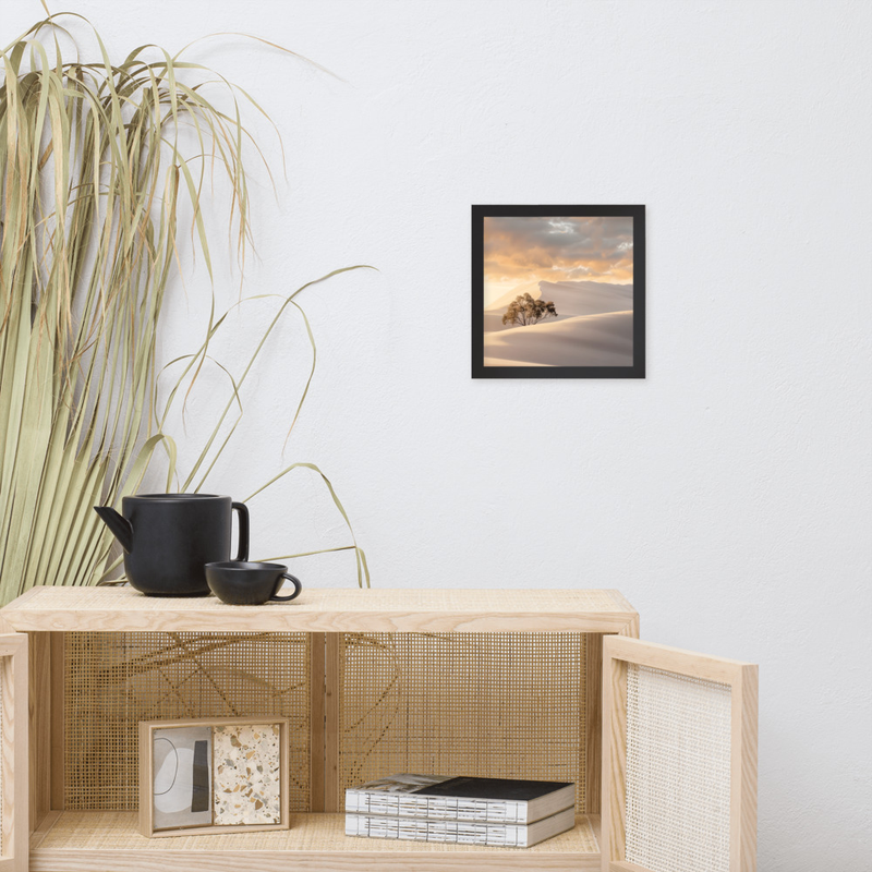 Shimmering Dunes Premium Luster Photo Paper Framed Poster 