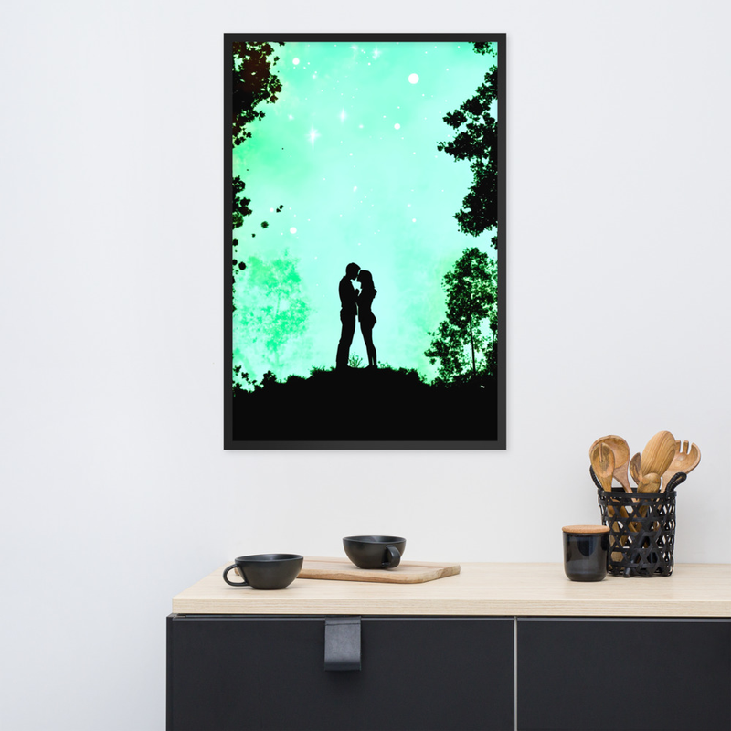 Contrast Love Premium Luster Photo Paper Framed Poster