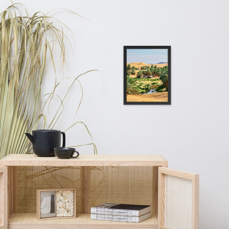Lone Dune Premium Luster Photo Paper Framed Poster 