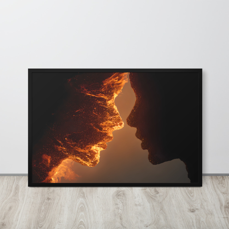 Firely Premium Luster Photo Paper Framed Poster 