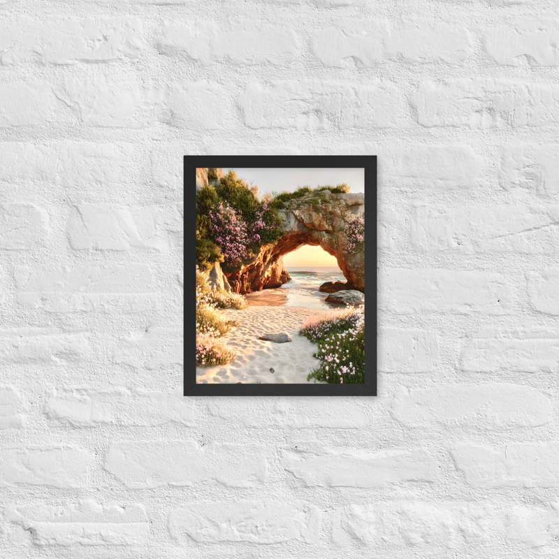 Dreamy Passage Premium Luster Photo Paper Framed Poster 
