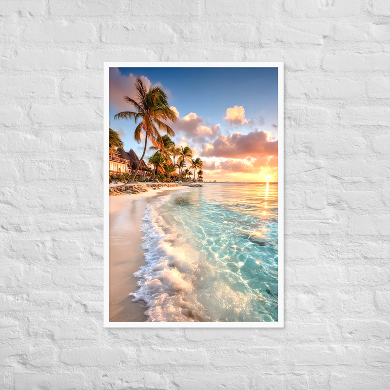 Regent Palm Premium Luster Photo Paper Framed Poster