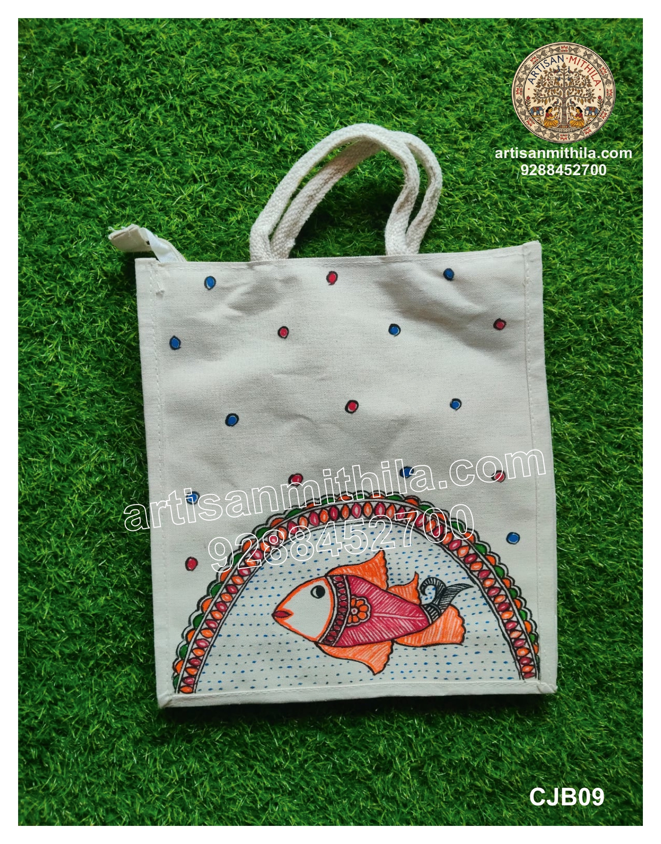 Handcrafted Mithila Tote Bag