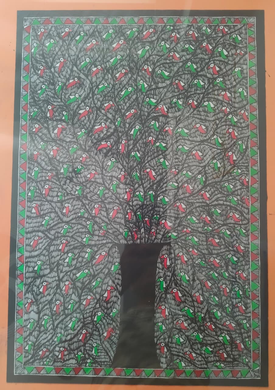 Madhubani Tree of Life Painting