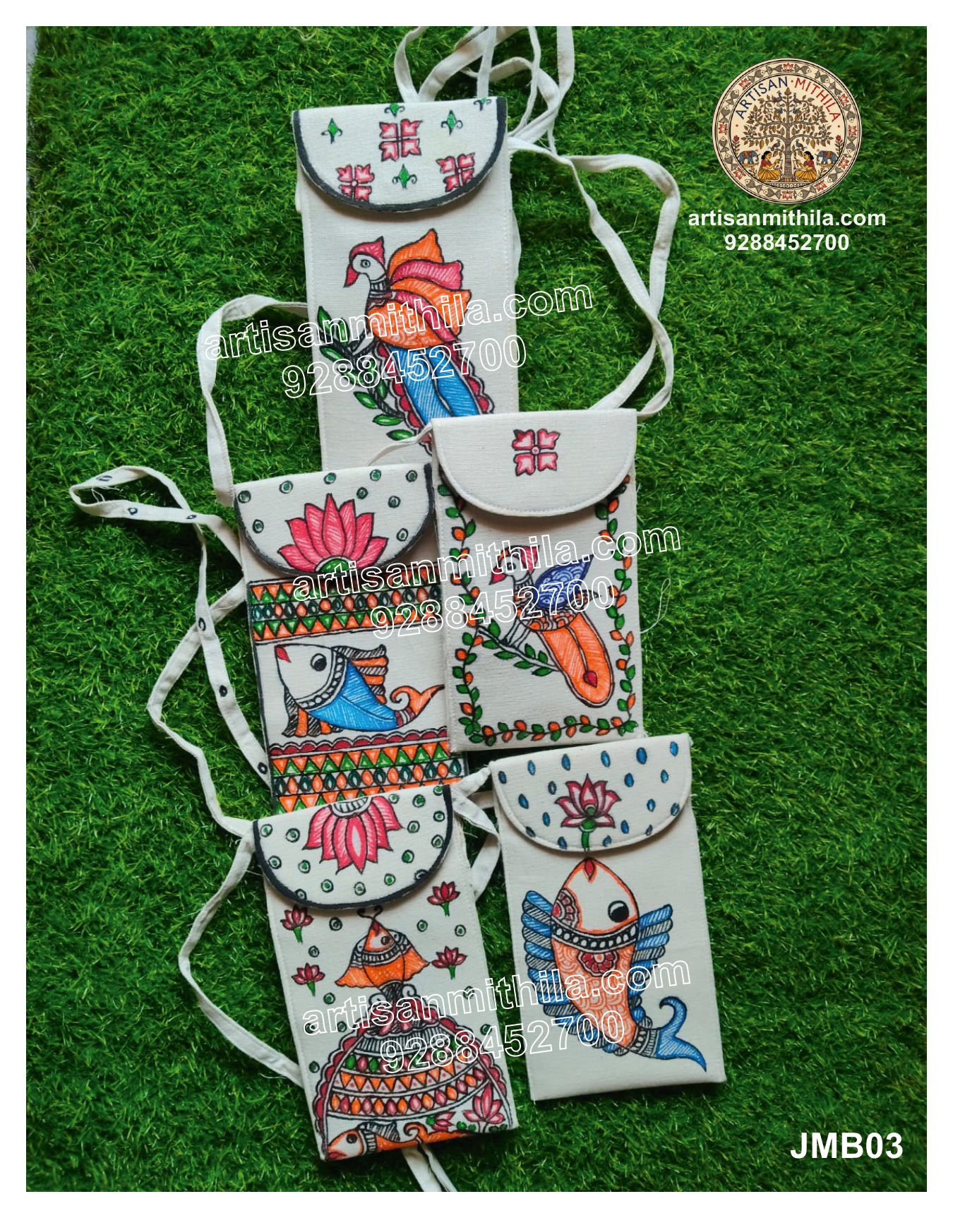 Mithila Art Mobile Pouch