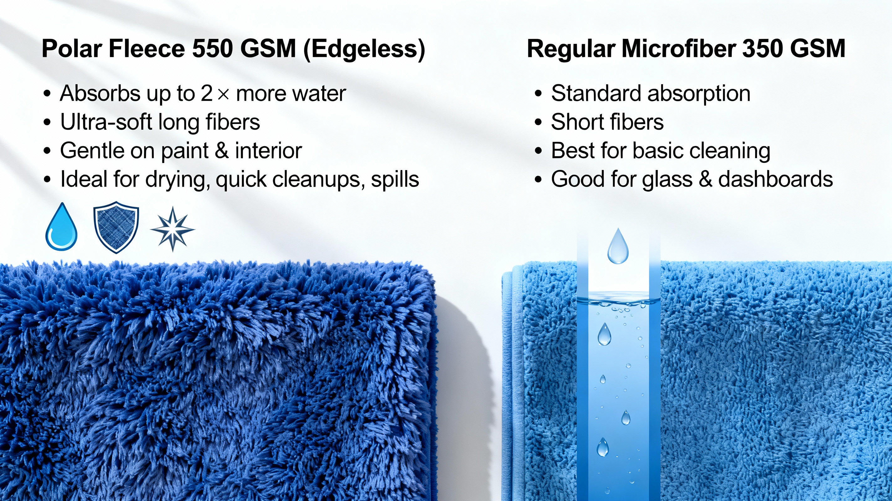 MakerX 550 GSM Polar Fleece Microfiber Towel (40×40 cm)