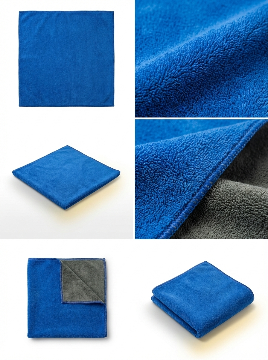 MakerX 600 GSM Premium Coral Fleece Microfiber Towel (40×40 cm)