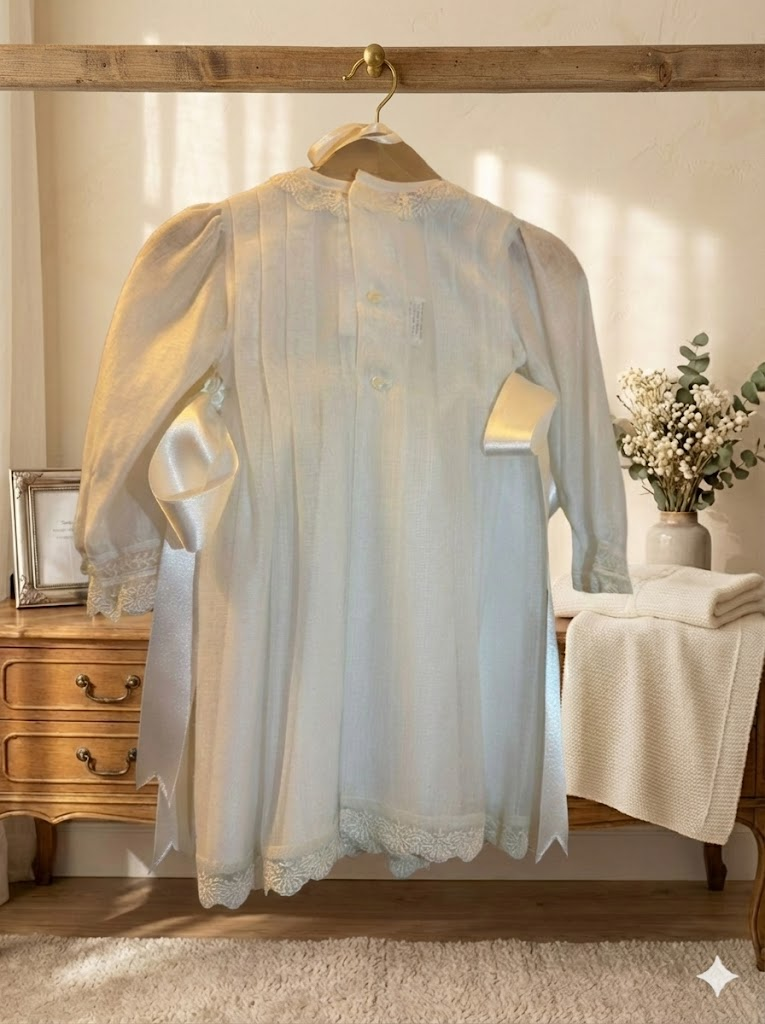 vestido blanco infantil largo