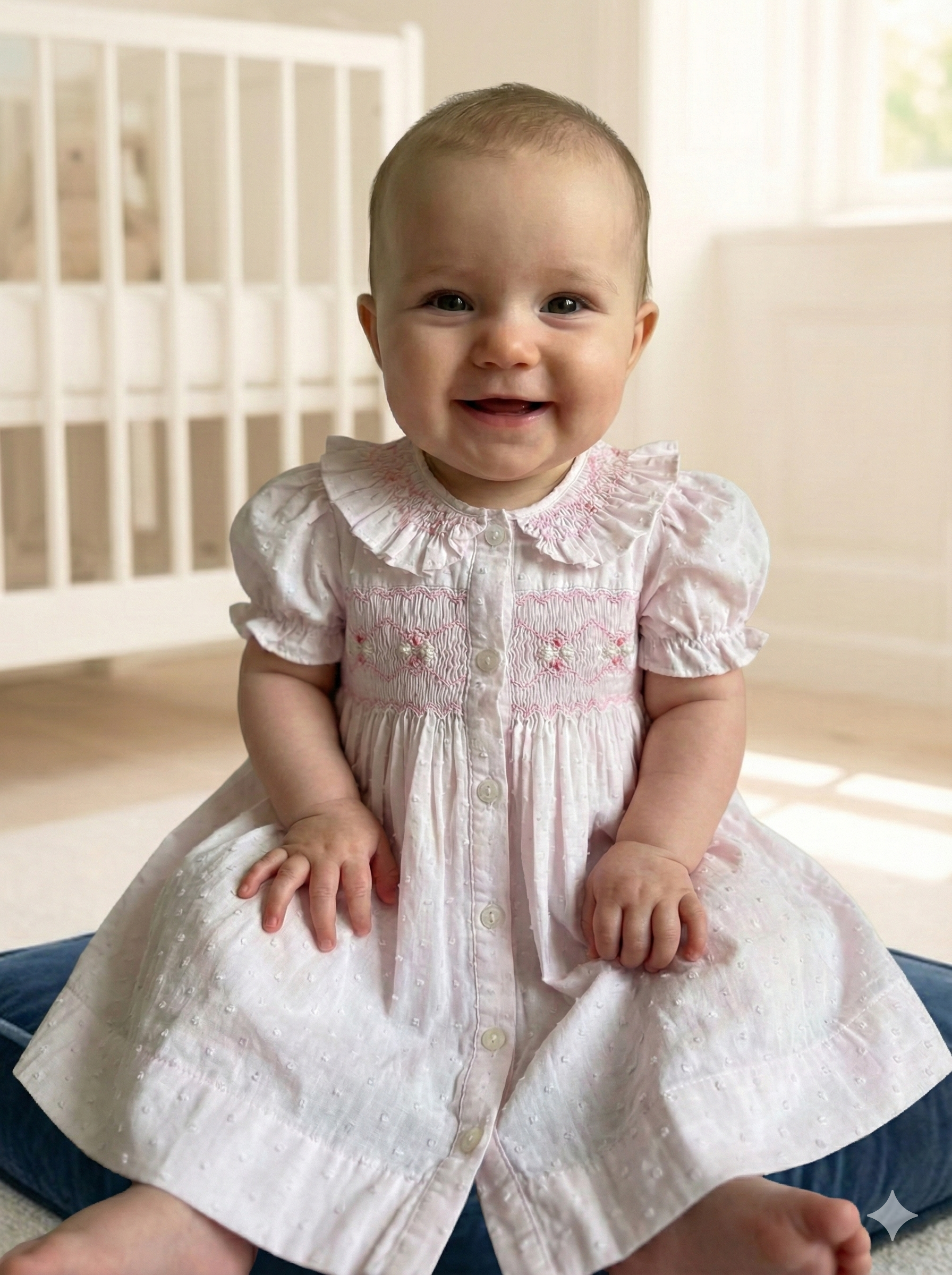 Adeline smocked dress sb