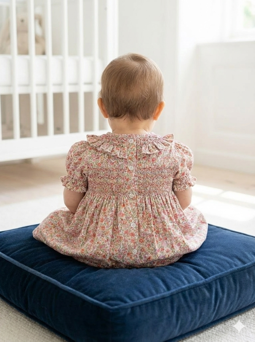 Adeline smocked dress sb