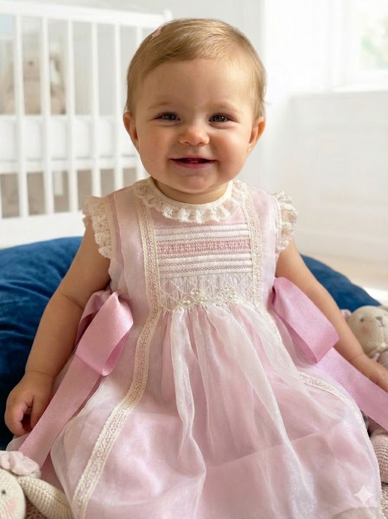 Vestido rosa infantil