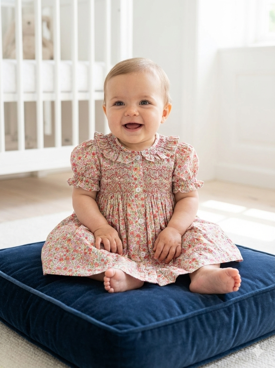 Adeline smocked dress sb