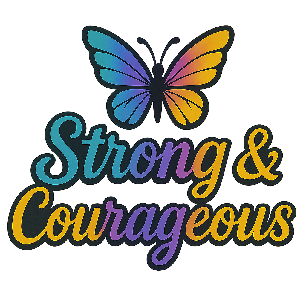 Strong & Courageous Motivational t-shirt