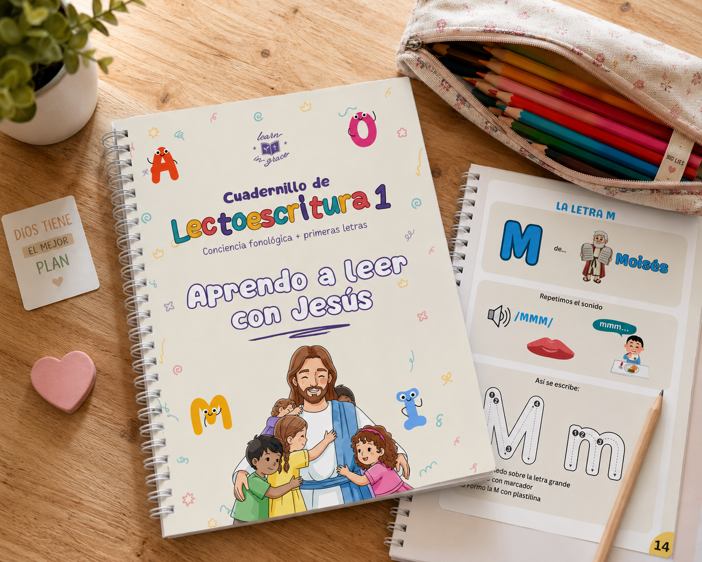 Cuadernillo de Lectoescritura 1: Aprendo a Leer con Jesús