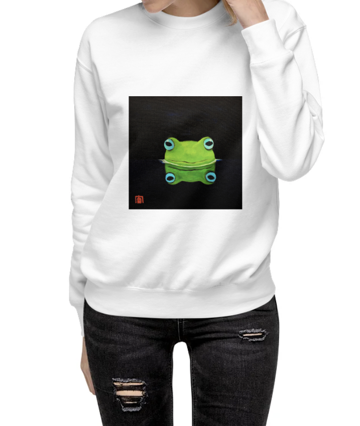 Unisex Premium Sweatshirt with froggie