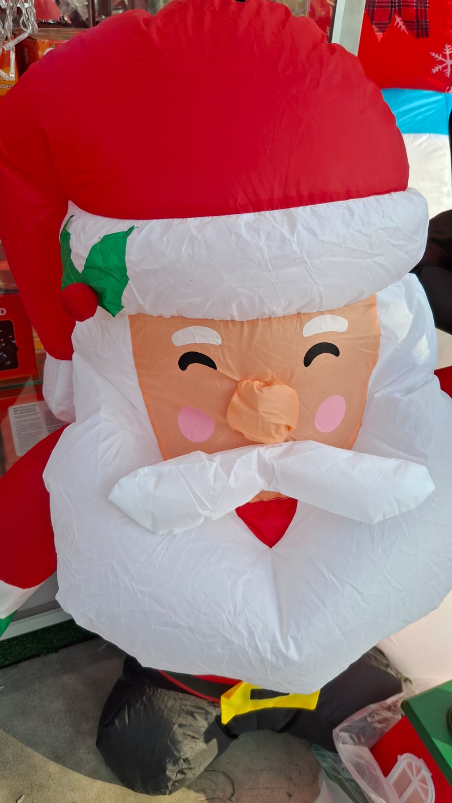 Santa inflable navideño