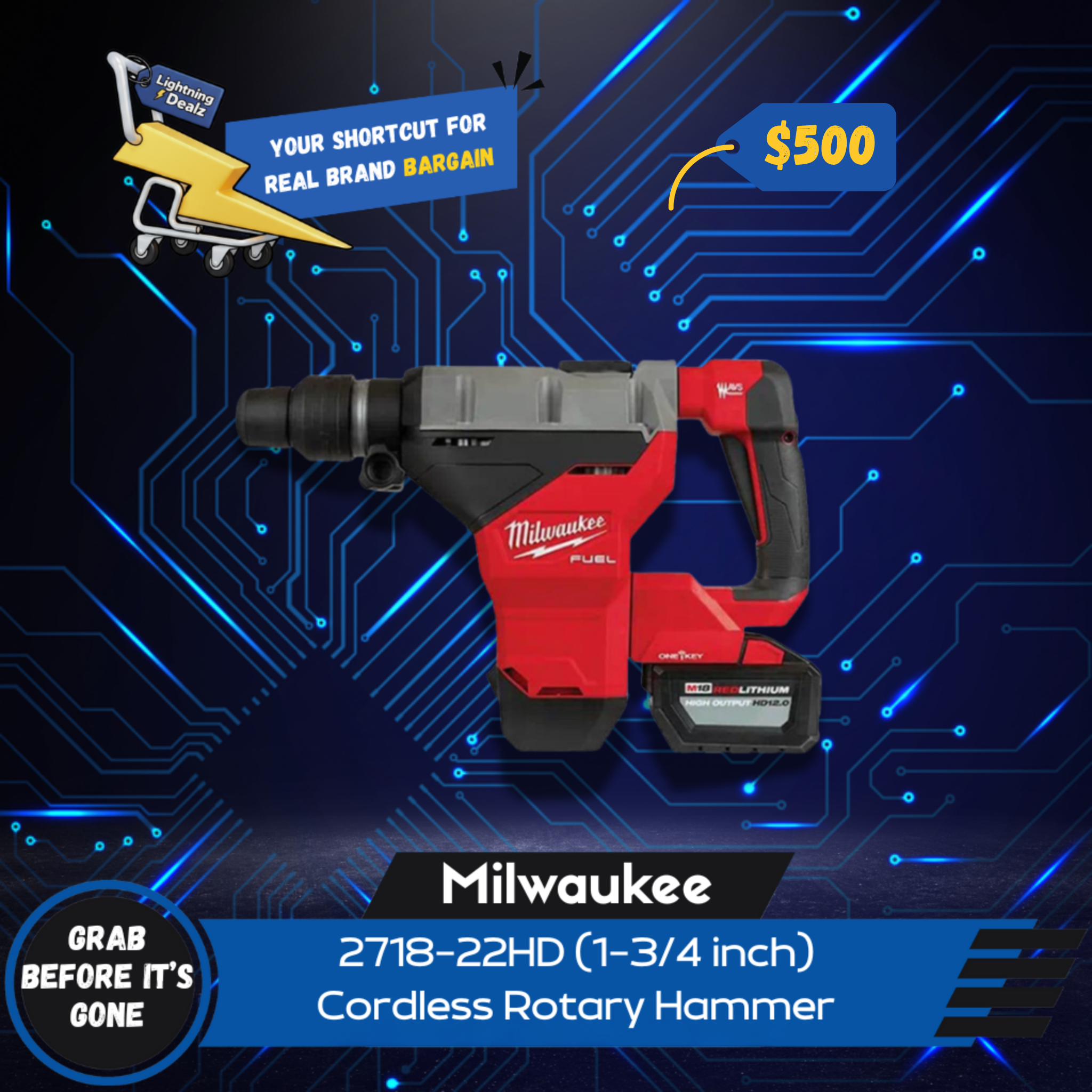 Milwaukee 2718-22HD Cordless Rotary Hammer