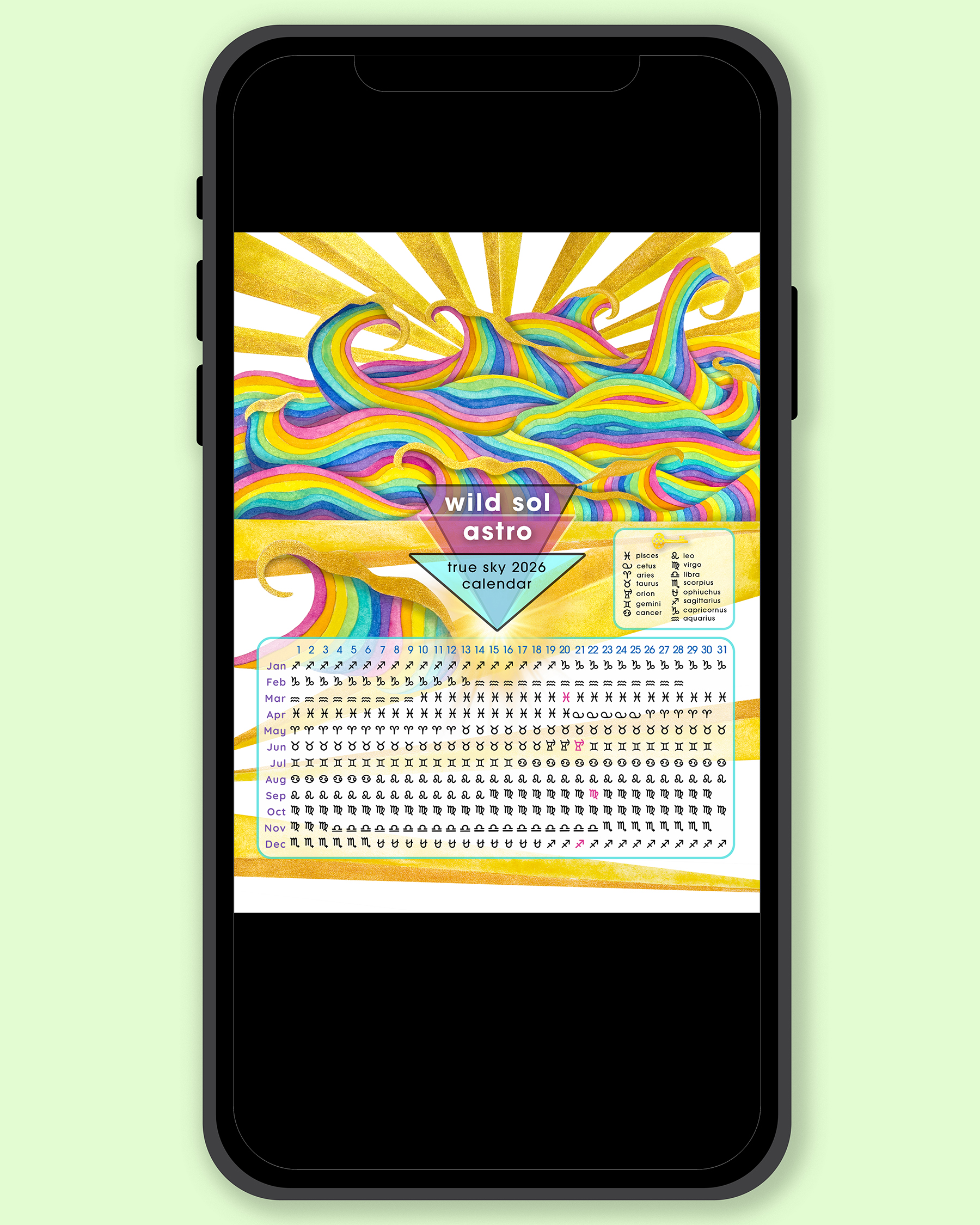 2026 wild sol calendar