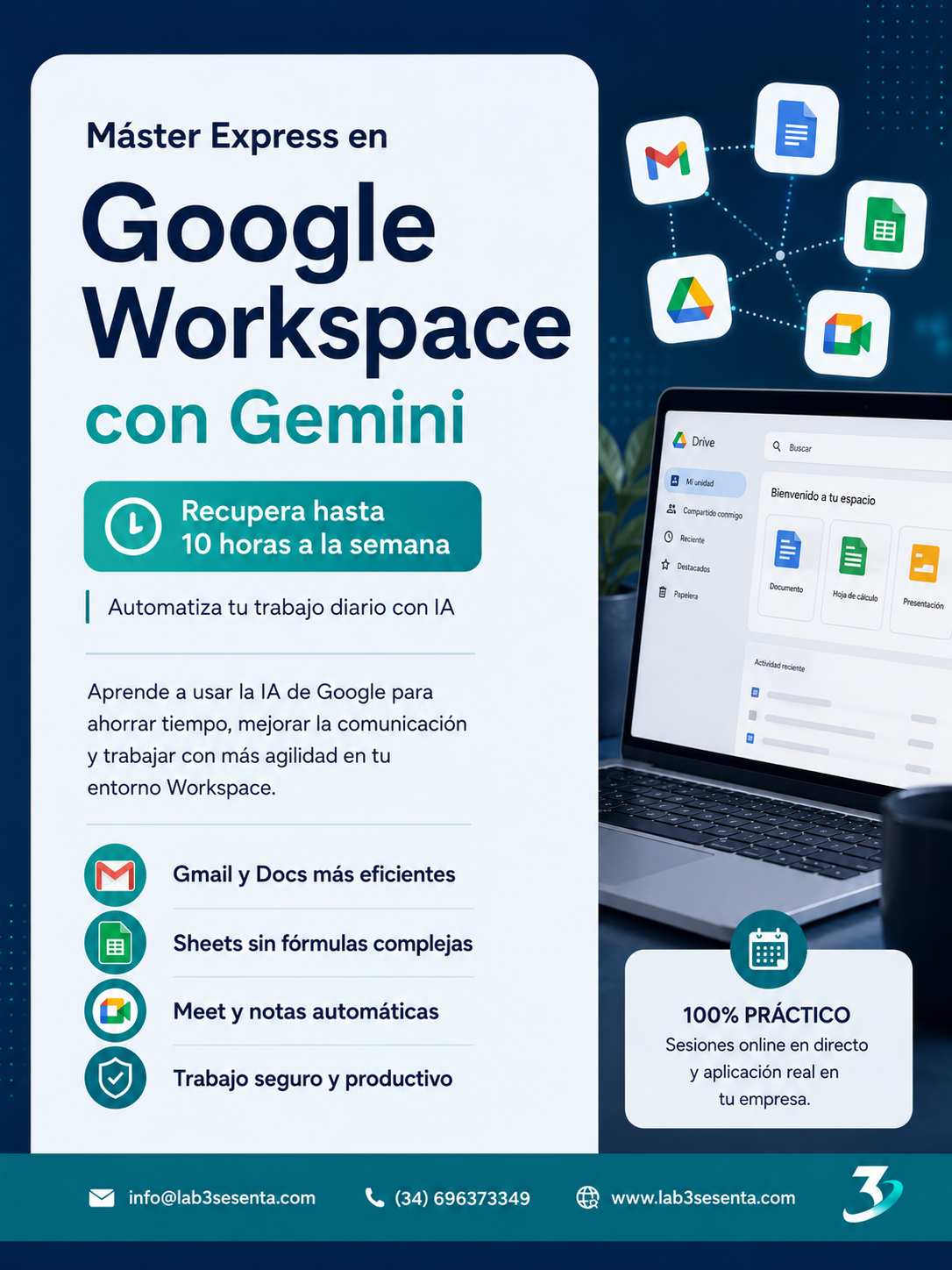 Máster Express en Google Workspace con Gemini