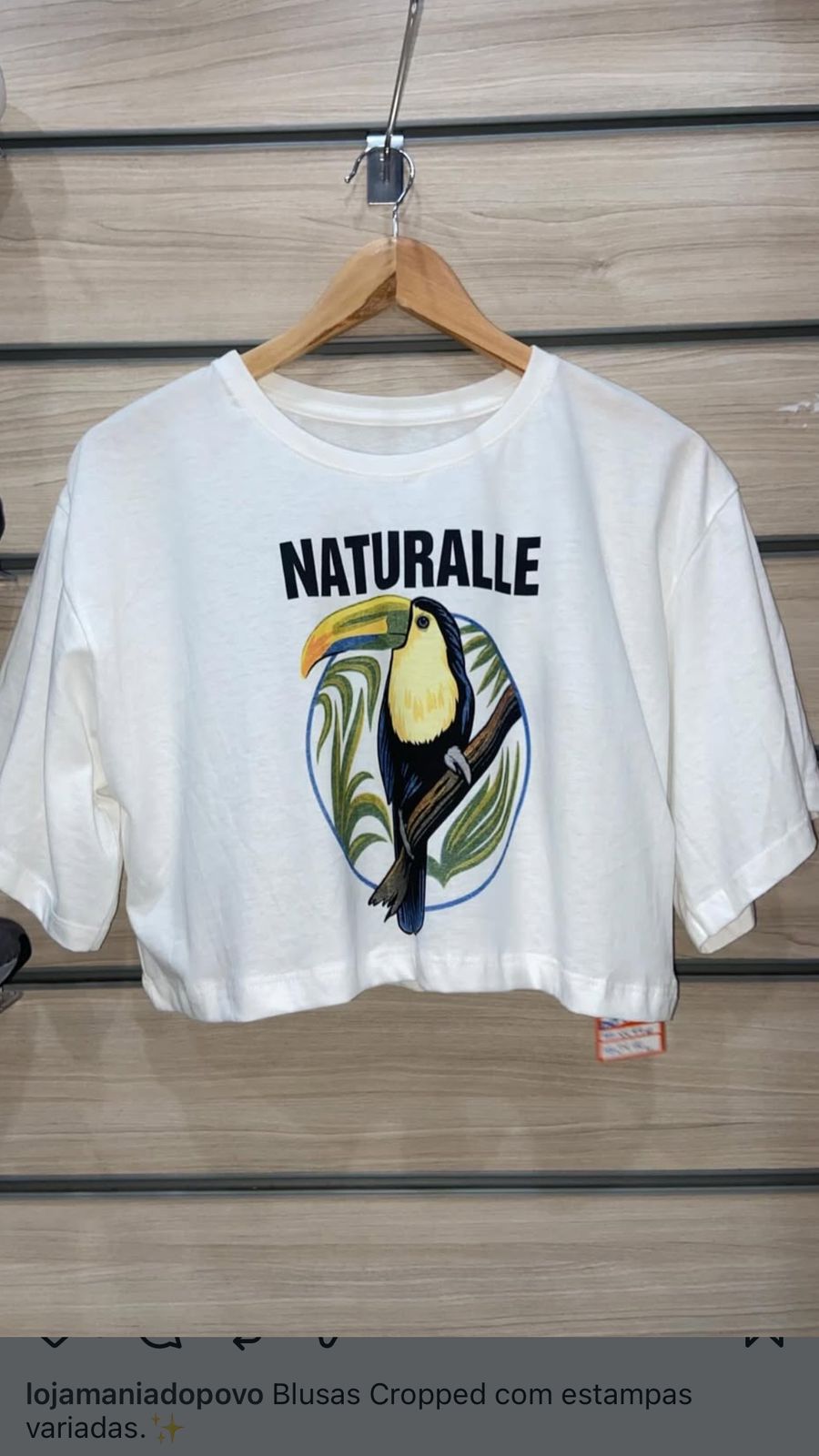 Blusa Cropped NATURALE 