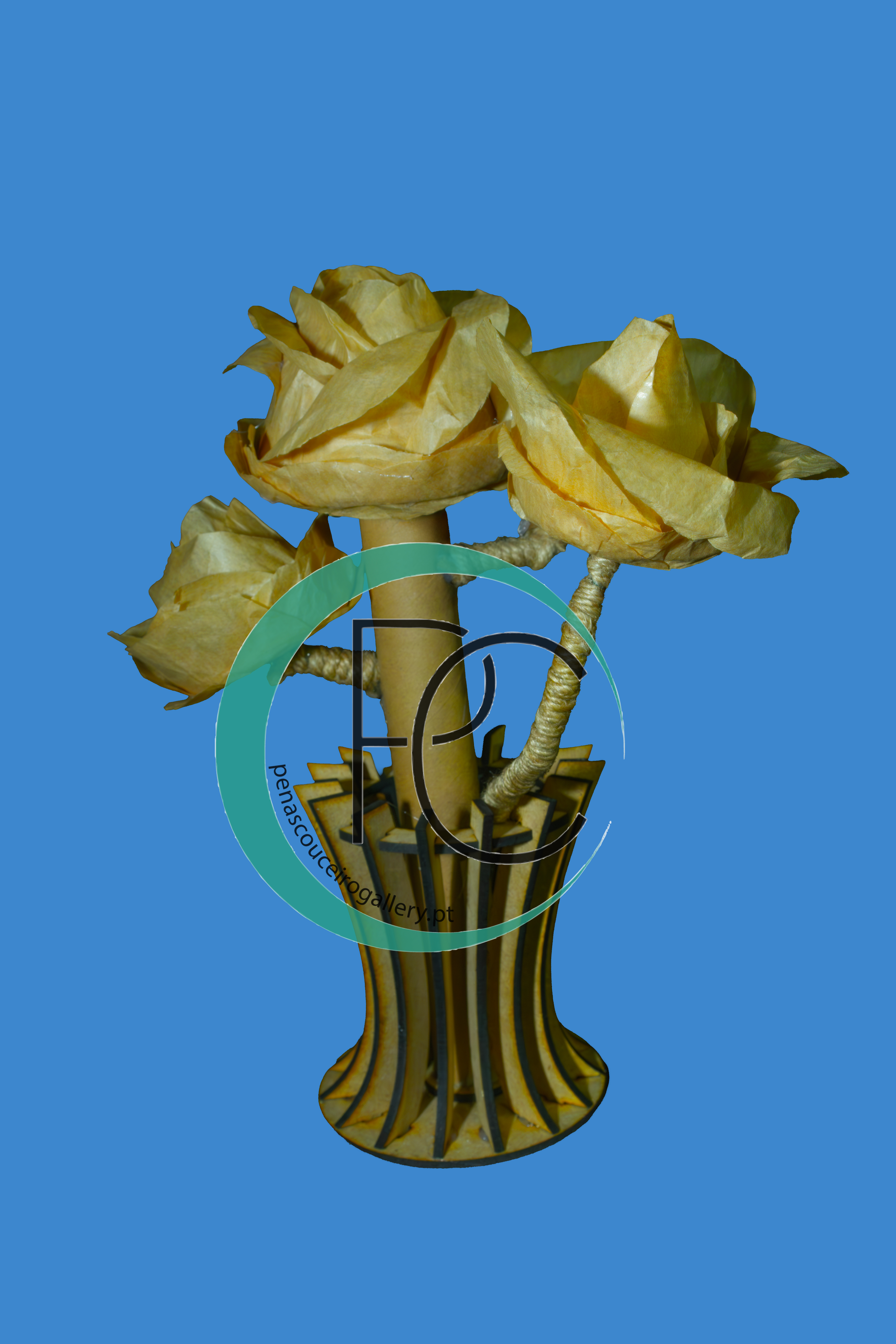 Bouquet de rosas douradas