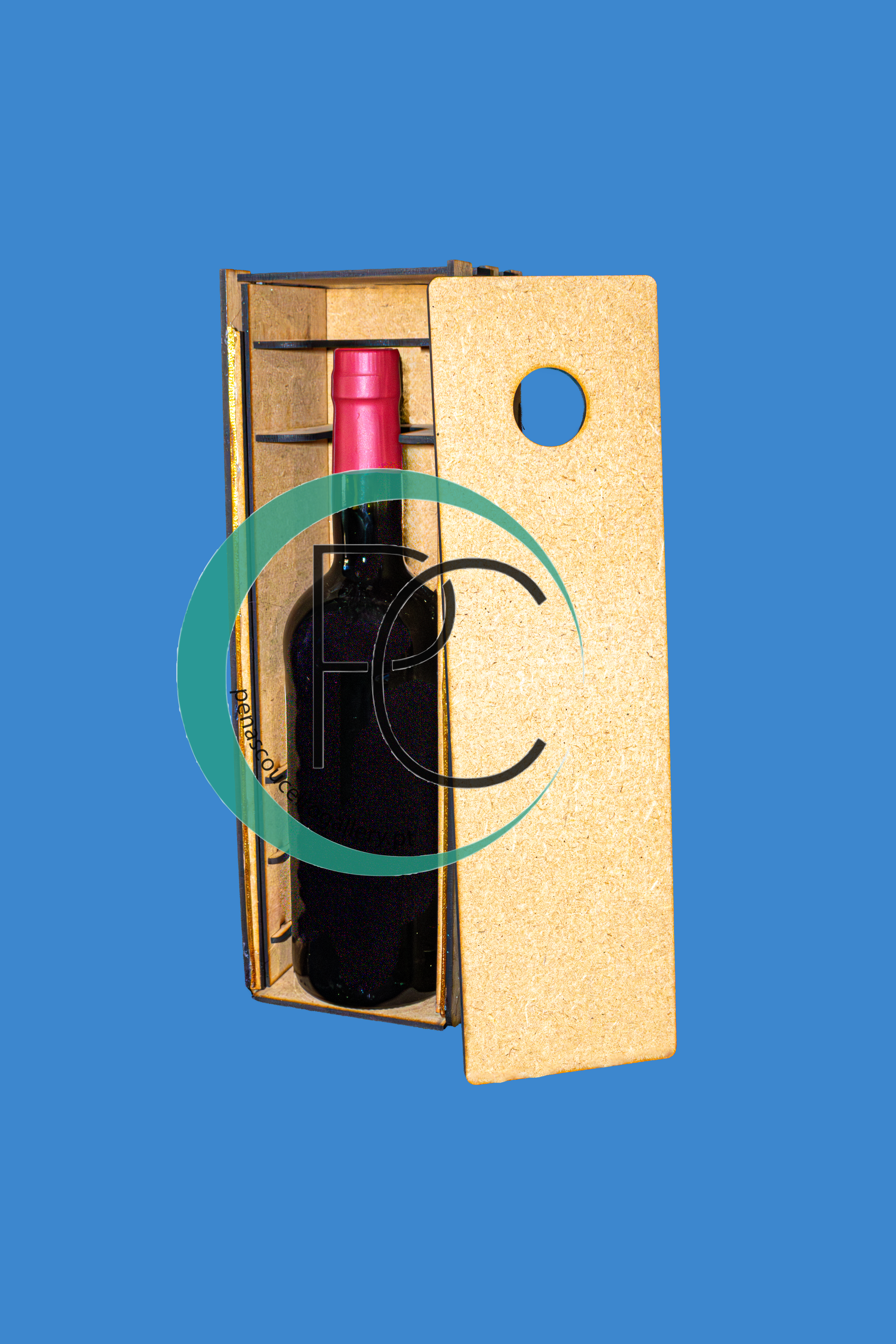 Lembrança Caixa de vinho personalizada 