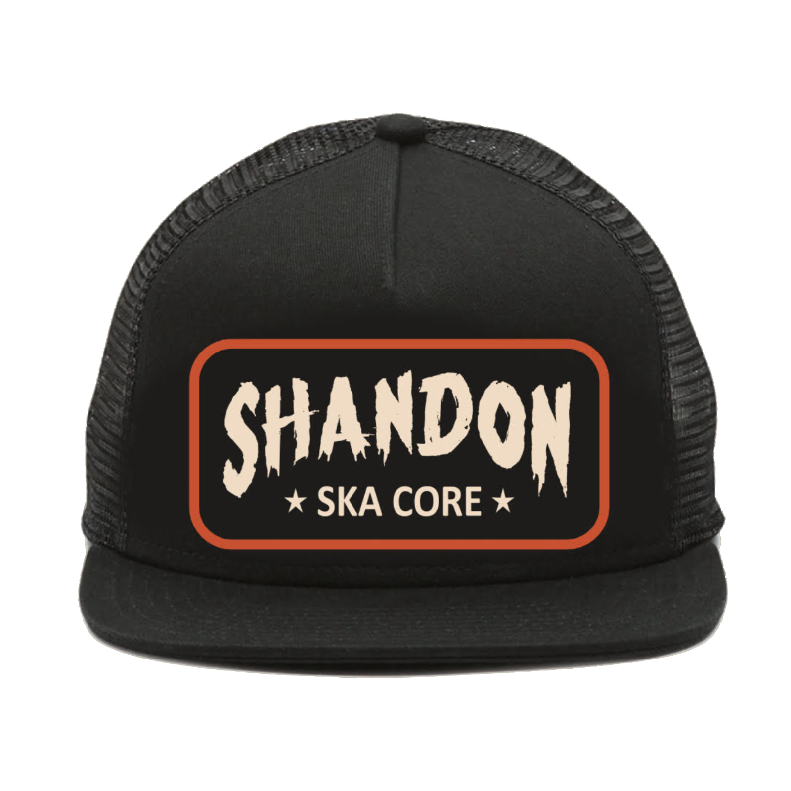 SHANDON - Snapback Hat -  (Orange on Black)