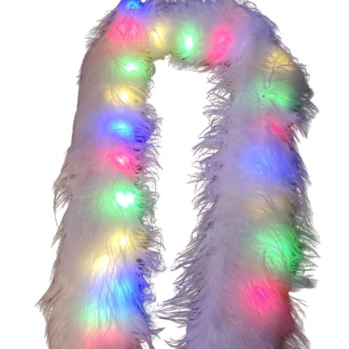 LED Glow Fur Scarf (Limited Drop!)