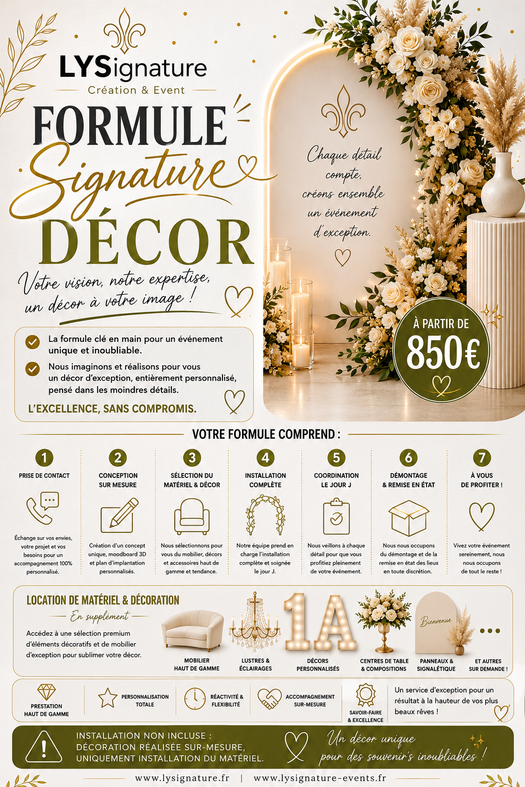 Scénographie décoration formule "Signature Décor"
