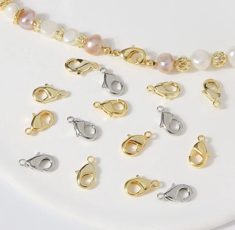 Lobster clasp 18k (1 pc) - 10mm