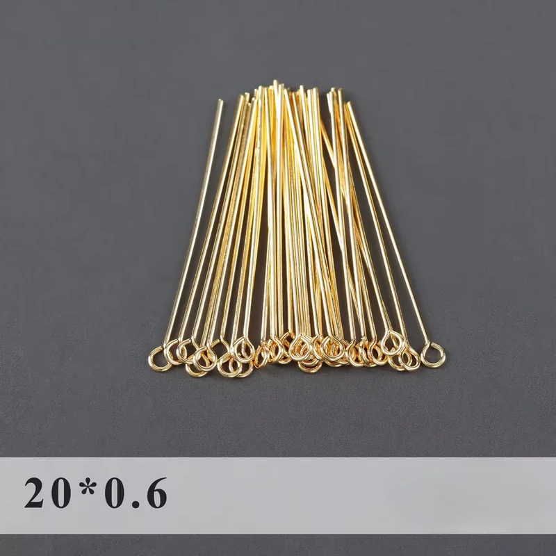 18k gold plated eye pin ( 1 pc ) Anti tarnish R1009