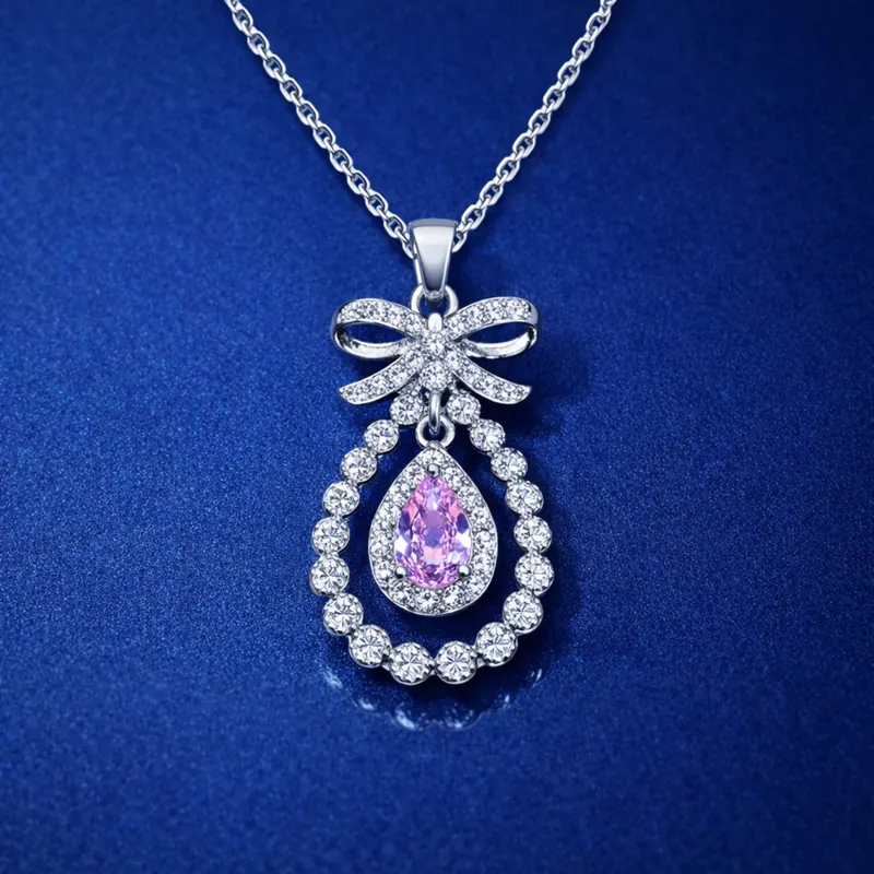 Diamond Ribbon Bowknot Charm 