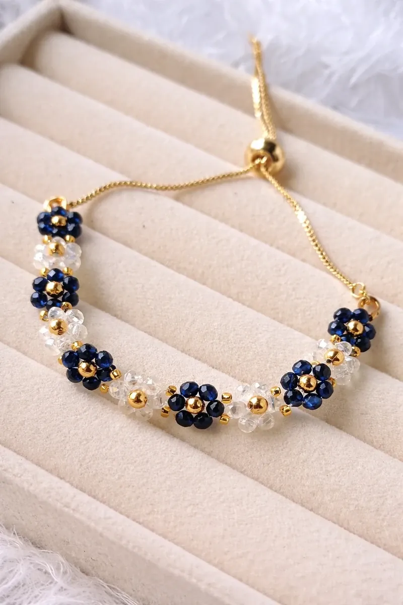 Floral Beaded Bracelet