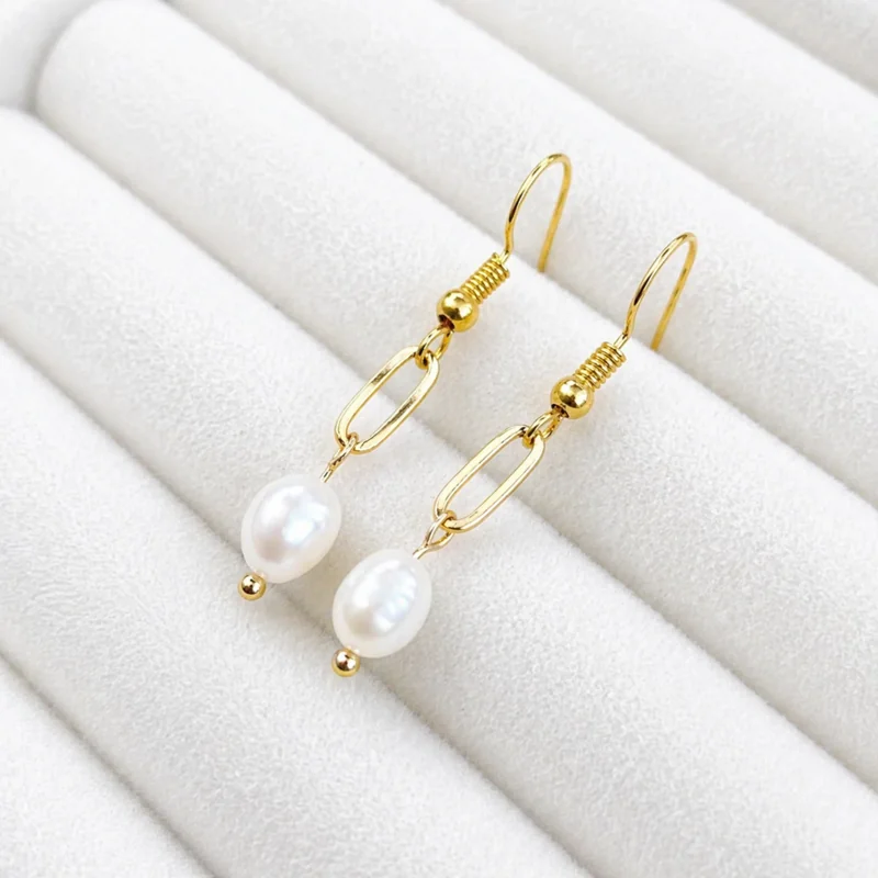 Elegant Pearl Drop Earrings