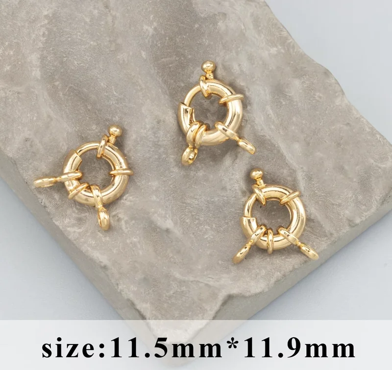 Clasp Hooks 18k Gold PVD plated Stainless steel ( 1 pc ) 