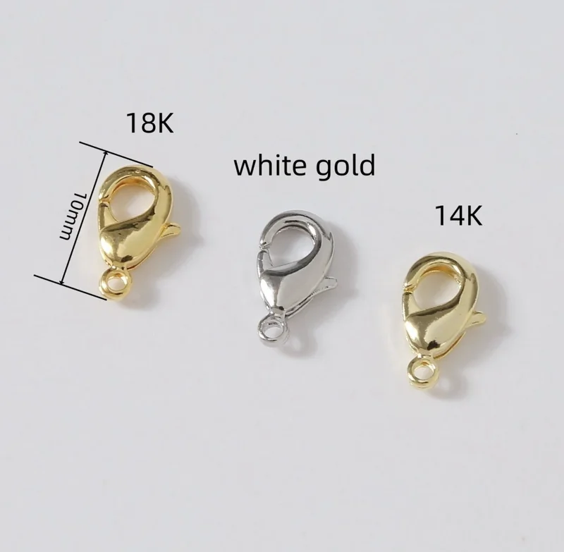 Lobster clasp 18k (1 pc) - 10mm